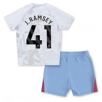 Camiseta Aston Villa Jacob Ramsey #41 Segunda Equipación Replica 2023-24 para niños mangas cortas (+ Pantalones cortos)